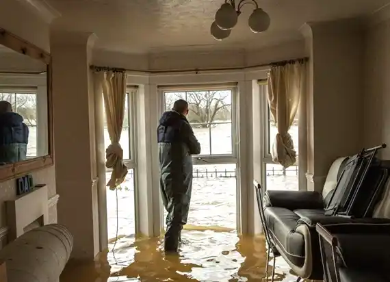 water damage restoration service Grannis